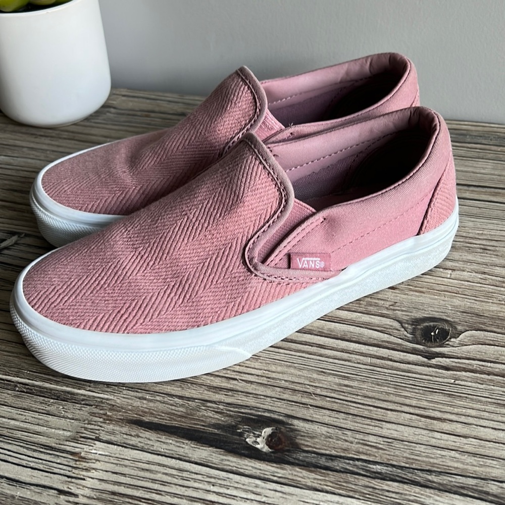 Vans Pink Slip-On Sneakers
